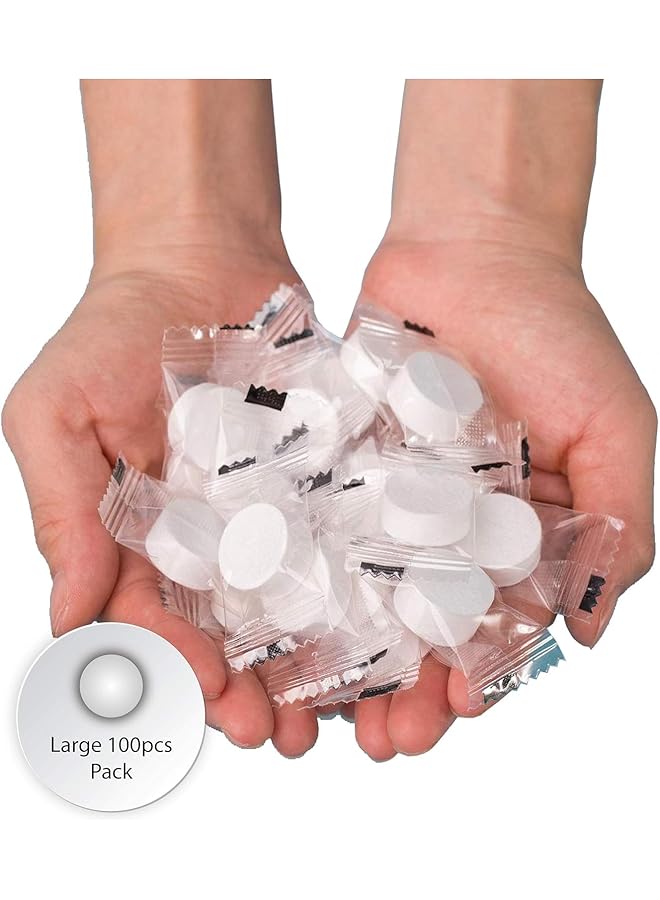 X spring Mini Compressed Towel Portable and Hygienic Cleaning Tablets for Travel Compact Cotton Disposable Face Towels Lightweight Paper Towels for Camping Hiking Beauty Salons and Daily Use - Image 5