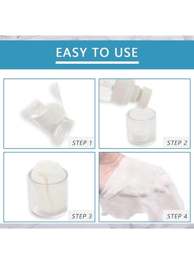 X spring Mini Compressed Towel Portable and Hygienic Cleaning Tablets for Travel Compact Cotton Disposable Face Towels Lightweight Paper Towels for Camping Hiking Beauty Salons and Daily Use - Image 3