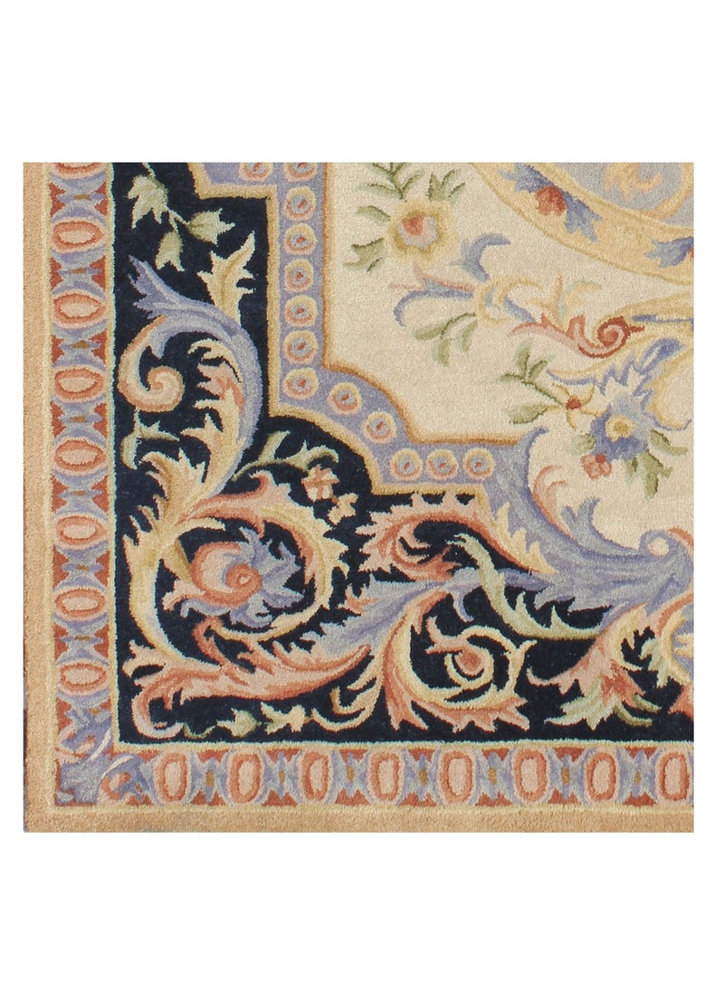 AURUM HOME AH018A Hand Tufted Traditional Area Rug Indoor Living Dining Bedroom Room and Gallery Area Rugs Cut Pile Wool, Rectangle  - Image 3