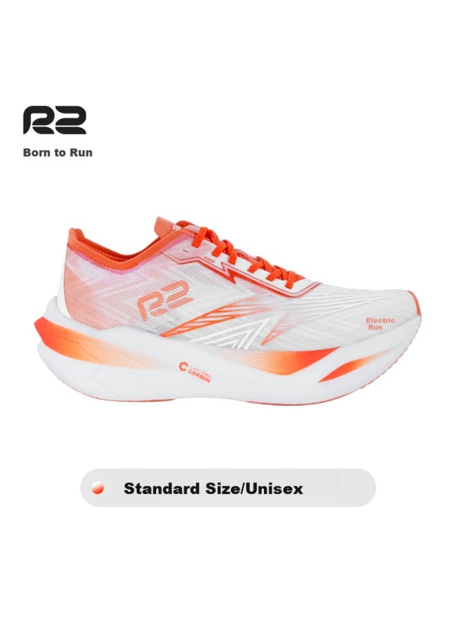 R2 Real Run R2 Electric Running 1.0 Full Carbon Plate Running Shoes, Racing Marathon Running Shoes, Professional Rebound Shock-absorbing Sports Shoes For Men And Wome - Image 1