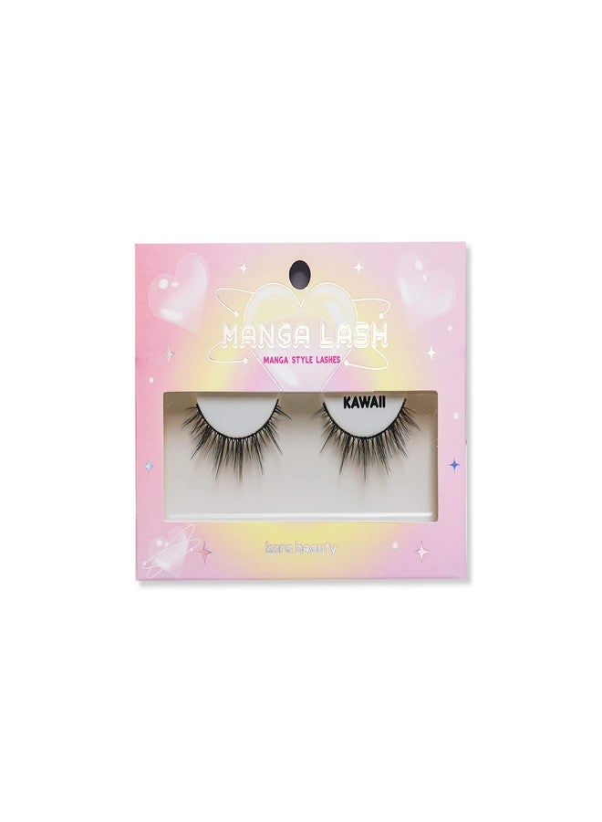 KARA BEAUTY MANGA LASHES Manga Style False Eyelashes KAWAII - Faux Spiky Anime Lash with Natural Dimension - Lightweight Flexible Band Strip Lashes for Anime Cosplay - Image 1