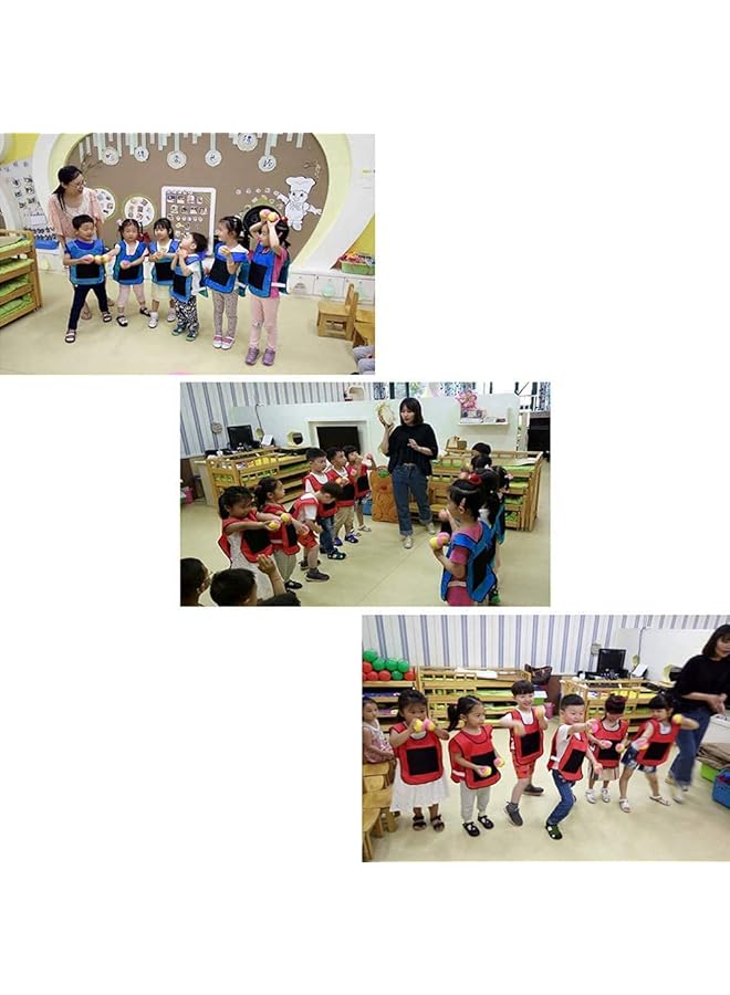 KASTWAVE Dodgeball Game Set 2 Sticky Target Vests With 10 Cotton Balls Throwing Target Game Parent Child Interaction Playground Games Toy For Indoor Outdoor - Image 3