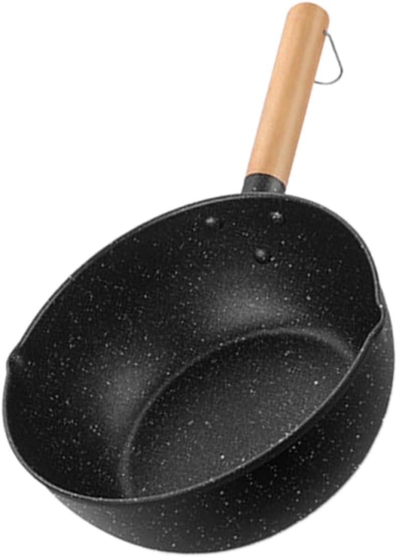 TIDTALEO 20cm Maifan Stone Non-stick Milk Pot and Cooking Saucepan, Thickened Soup Pan for Food and Noodles, Compatible with Gas and Induction Stoves - Image 1