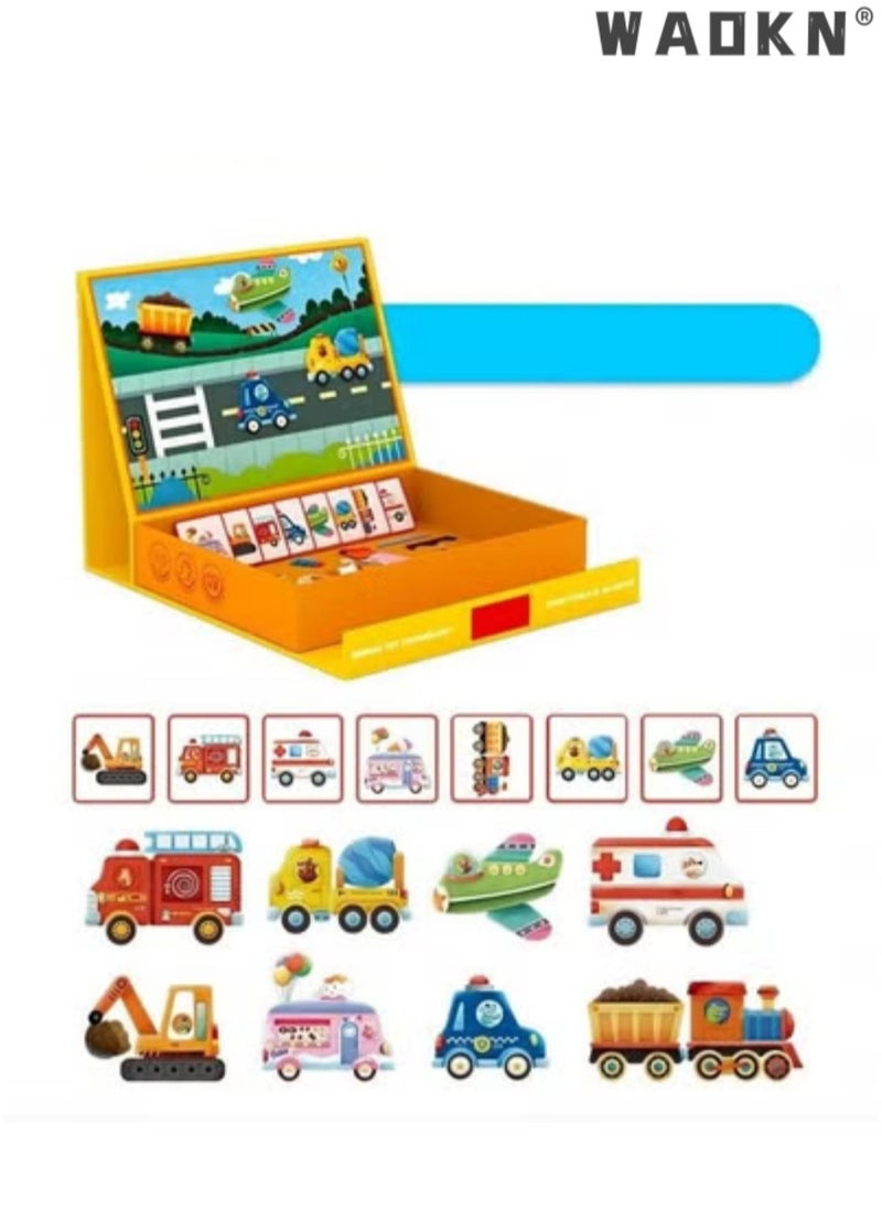 WAOKN Trucks and a Bus Little Memory Matching Game Developmental and Educational Sharpens Recognition Concentration and Memory 