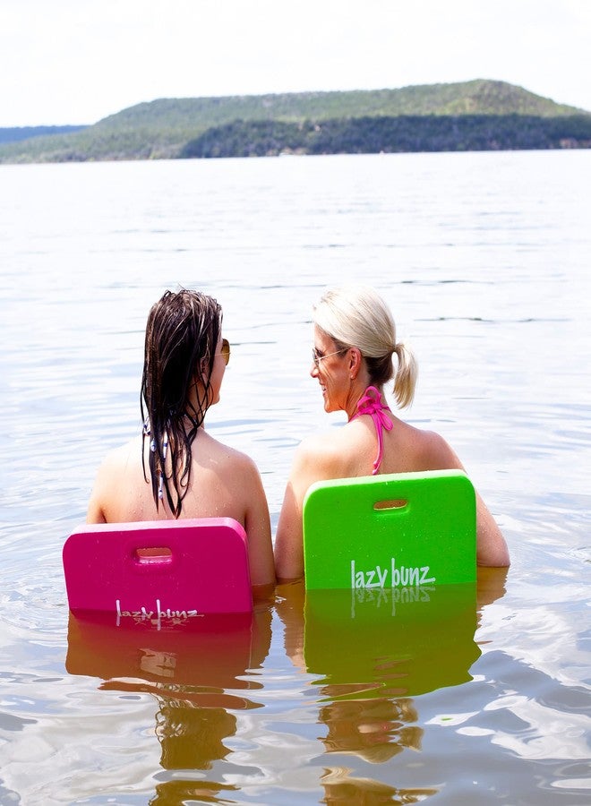 TRC Recreation Lazy Bunz Foam Water Saddle Pool Float, Lounger for Swimming Pool, Lake, River, and Beach Essentials, Blue (2 Pack) - Image 5