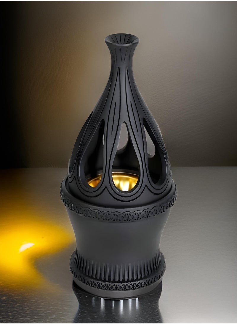 Bakhoor BoSidin Elegant Arabian Style Resin Incense Burner, Bakhoor Oud Holder with Metal Tray Censer for Yoga, Aromatherapy, Bedroom, Home & Office  - Image 4