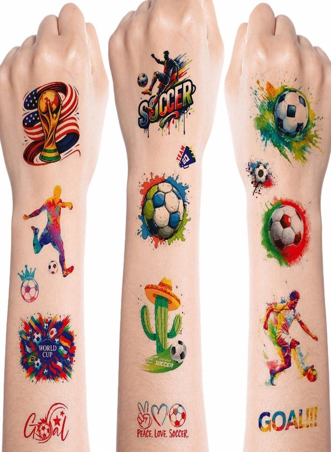 MayooJepic 2026 World Cup Temporary Tattoos, 10 Sheets USA Canada Mexico Soccer Tattoos for Men Women Teens, Waterproof Football Gifts Face Body Tattoos for World Cup 2026 Party Favors, Sports Game Decorations - Image 1