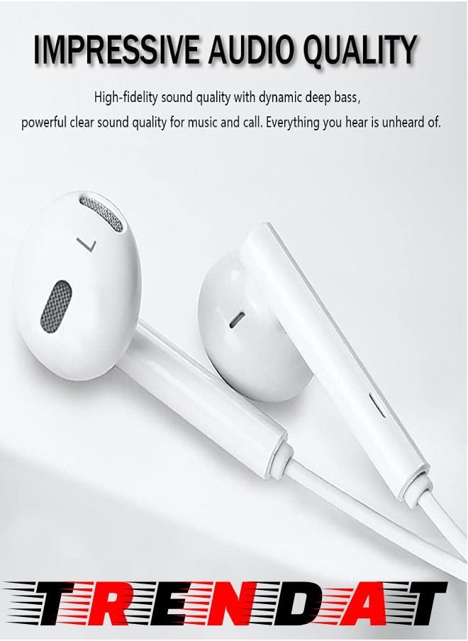 Wired headset with iPhone port that works directly without opening the Bluetooth - for all iPhone phones