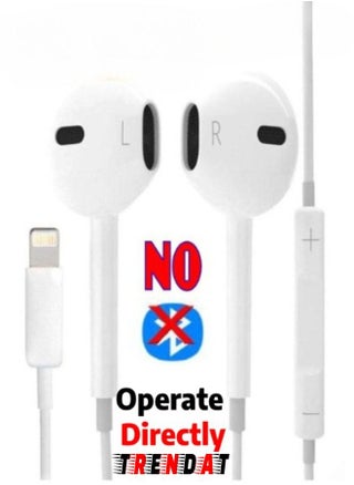 Wired headset with iPhone port that works directly without opening the Bluetooth - for all iPhone phones - pzsku/Z58F67D6D91C8DF7E639CZ/45/_/1691499786/5460832f-a38f-4b59-841d-8f6812aca9c3