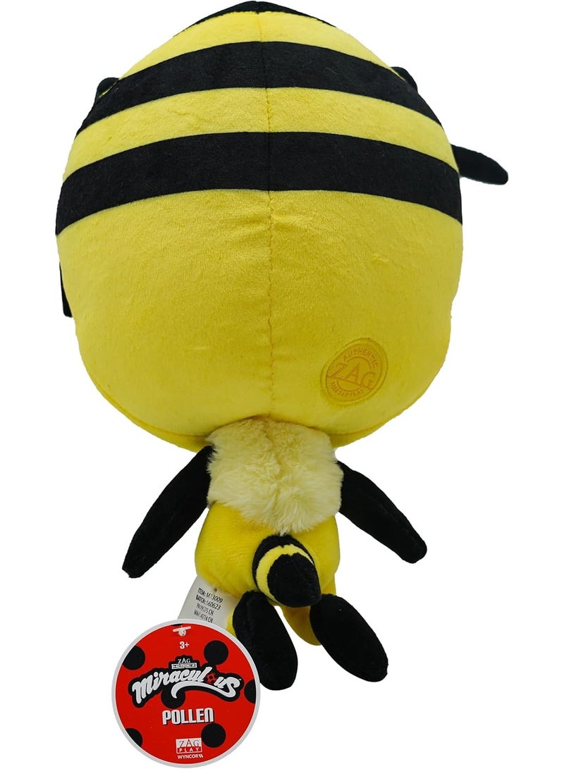 ميراكيولس دمية الدعسوقة المعجزة كوامي مون آمي حبوب اللقاح 24 سم، حيوان قطيفة ناعم مع ضرر وبريق ولمعان، خياطة مفصلة - Image 2