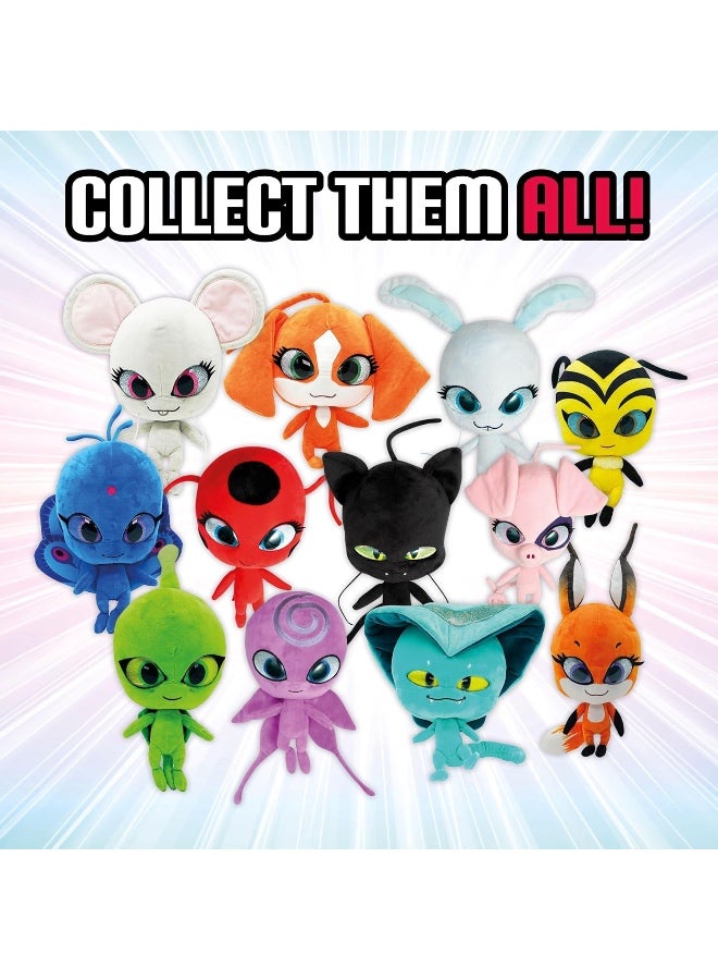 ميراكيولس دمية الدعسوقة المعجزة كوامي مون آمي حبوب اللقاح 24 سم، حيوان قطيفة ناعم مع ضرر وبريق ولمعان، خياطة مفصلة - Image 5