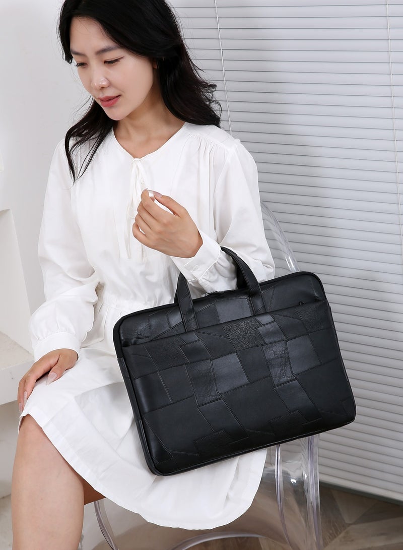 Lebonaer Laptop Bag with Dedicated Electronics Protection Layer, Shock-Absorption Laptop Case for 15.6" Notebook with Thickened Liner for Business Travel, Commute & Casual Use, Professional Laptop Briefcase with Anti-Slip Handles & Wear-Resistant Buckles, Multiple Organized Compartments & Easy-Access Back Pocket, Sturdy Splash-Resistant Laptop Bag | Superior Laptop Protection | Dedicated Electronics Protection | Shock-Absorption Design | Thickened Protective Liner | Business Professional Case | Commute Essential | Casual Laptop Carrier | Anti-Slip Handles | Secure Grip | Wear-Resistant Hardware | Organized Storage Solution | Multiple Functional Pockets | Easy-Access Design | Back Pocket Convenience | Sturdy Construction | Splash-Resistant Material | Low Maintenance | Professional Appearance | Laptop Safety | Notebook Protection | Computer Case | 15.6 Inch Laptop Bag | Business Travel Case | Office Commute | Meeting Appropriate | Social Occasion Suitable | Durable Laptop Carrier | Relia - Image 3