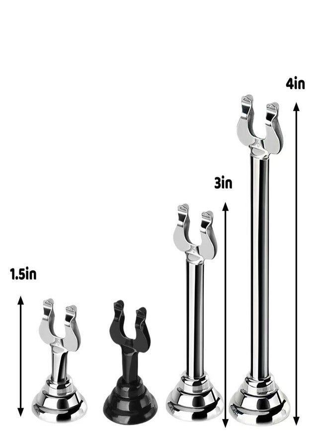 HugeLooy 12PCS 1.5 Inch Table Number Holders, Place Card Holders, Table Card Holders Idea for Wedding, Banquets, Anniversary Party, Christmas, New Year (Silver) - Image 2