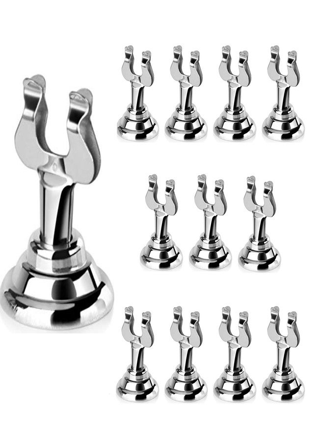HugeLooy 12PCS 1.5 Inch Table Number Holders, Place Card Holders, Table Card Holders Idea for Wedding, Banquets, Anniversary Party, Christmas, New Year (Silver) - Image 1