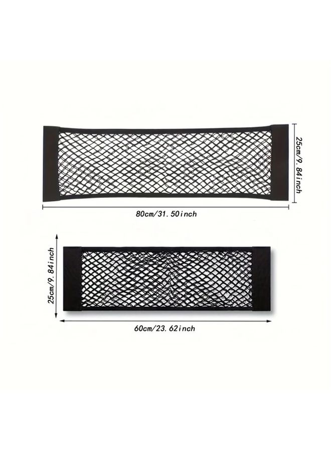 Durable Black Nylon Car Trunk Organizer Net 15.75x9.84 Inches Easy Installation - Image 4