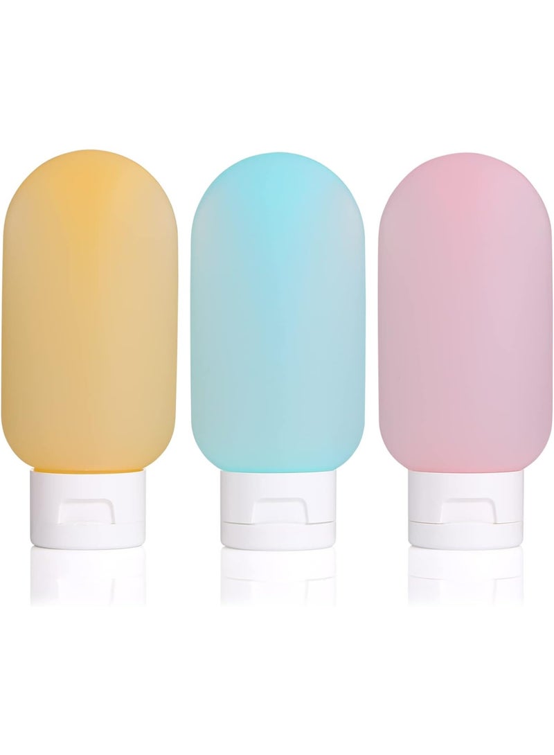 Refillable Portable Makeup And Toiletries Bottle Set 5 Pieces - multicolor - Image 2