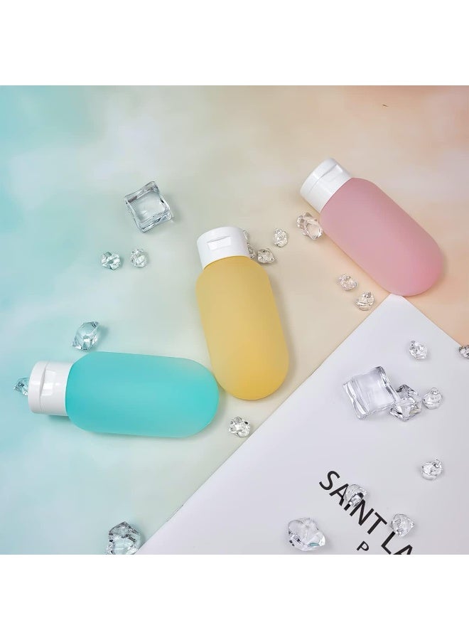 Refillable Portable Makeup And Toiletries Bottle Set 5 Pieces - multicolor - Image 3