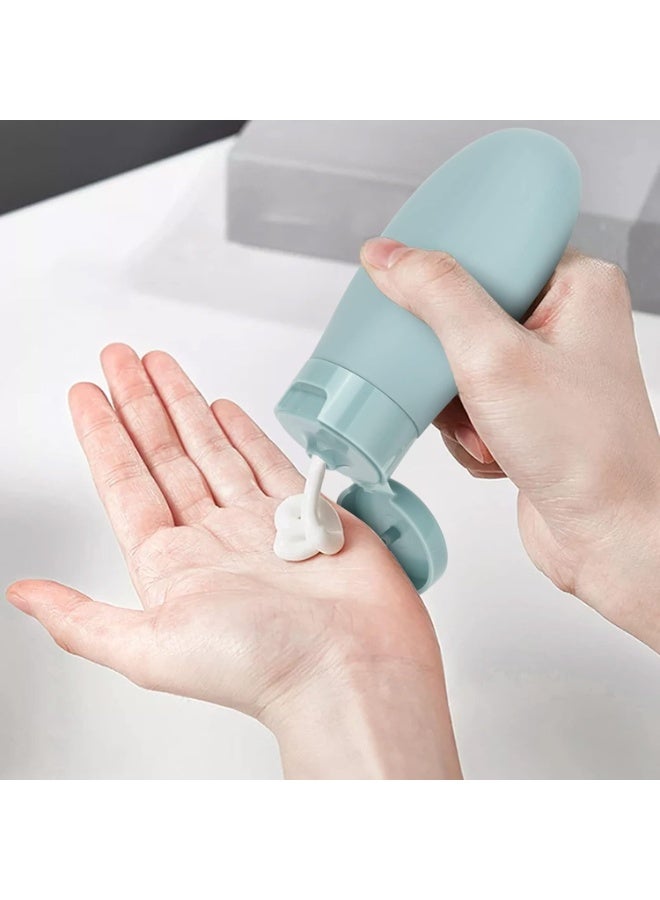 Refillable Portable Makeup And Toiletries Bottle Set 5 Pieces - multicolor - Image 5