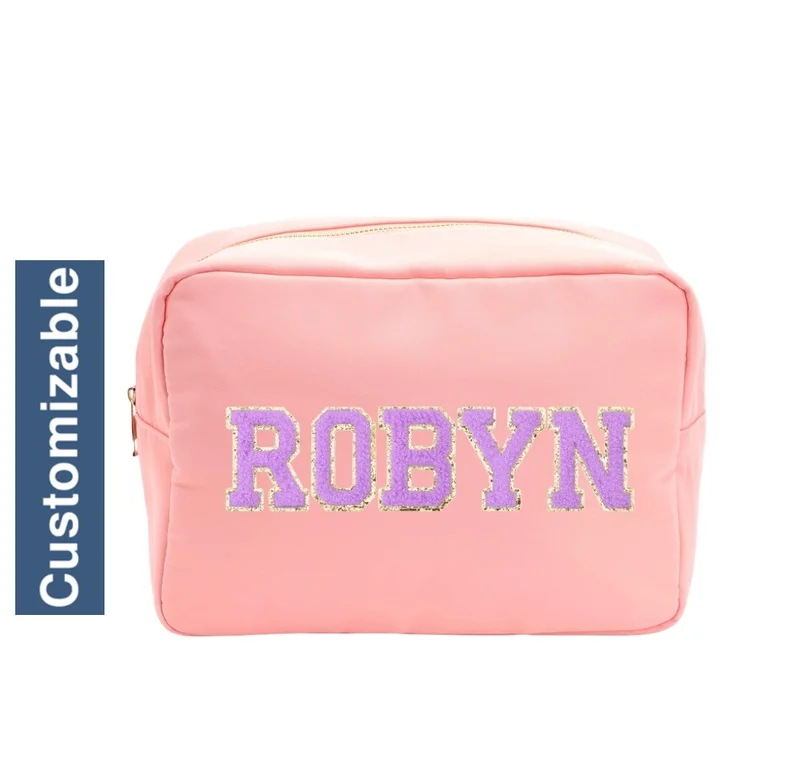 The Happy Tribe Personalised Large Pouch, Peach