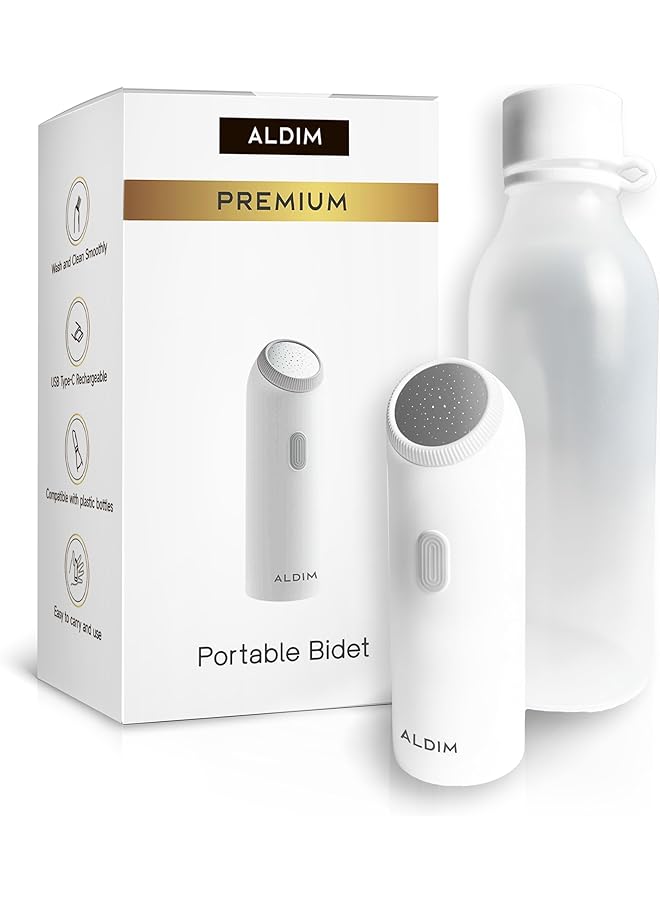 The Bros Premium Portable Bidet For Travel, Rechargeable Electric Bidet, Portable Shattaf, Travel Bidet, Bidet Sprayer For Toilet Travel, Travel Shattaf - Image 1