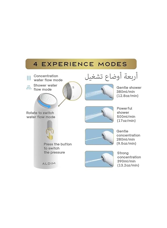 The Bros Premium Portable Bidet For Travel, Rechargeable Electric Bidet, Portable Shattaf, Travel Bidet, Bidet Sprayer For Toilet Travel, Travel Shattaf - Image 3