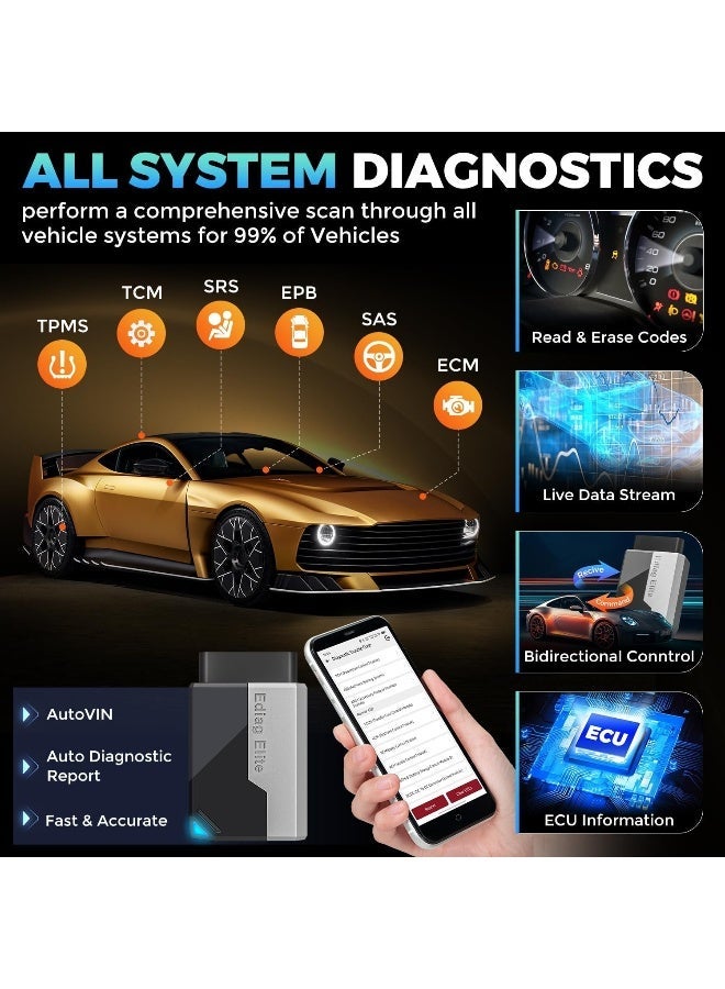 كينج بولين ماسح KINGBOLEN Ediag Elite OBD2 بلوتوث - Image 2