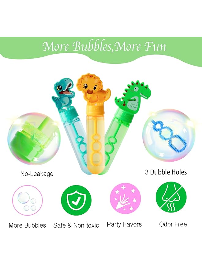 KASTWAVE 9 Pack Dinosaur Bubble Blowing Toys For Kids Fun Bubble Wands For Outdoor Activities Perfect For Goody Bags Easter Basket Stuffers And Carnival Prizes For Boys And Girls - Image 5