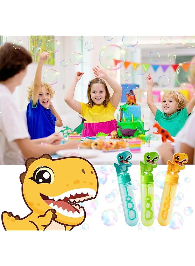 KASTWAVE 9 Pack Dinosaur Bubble Blowing Toys For Kids Fun Bubble Wands For Outdoor Activities Perfect For Goody Bags Easter Basket Stuffers And Carnival Prizes For Boys And Girls - Image 2