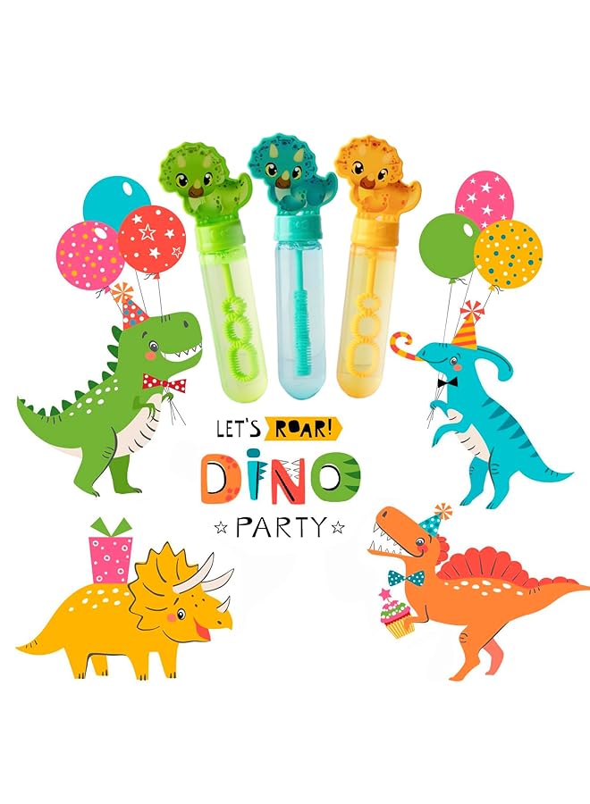 KASTWAVE 9 Pack Dinosaur Bubble Blowing Toys For Kids Fun Bubble Wands For Outdoor Activities Perfect For Goody Bags Easter Basket Stuffers And Carnival Prizes For Boys And Girls - Image 4
