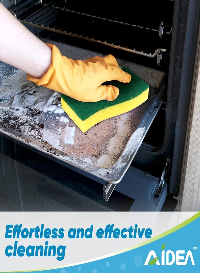 AIDEA Sponges Kitchen, XL Heavy Duty Dish Sponge, Cleaning Dish Scrubber Sponge for Home and Kitchen, Extra Large Cleaning Supplies for Pots, Pans, 6 Pack - Image 5