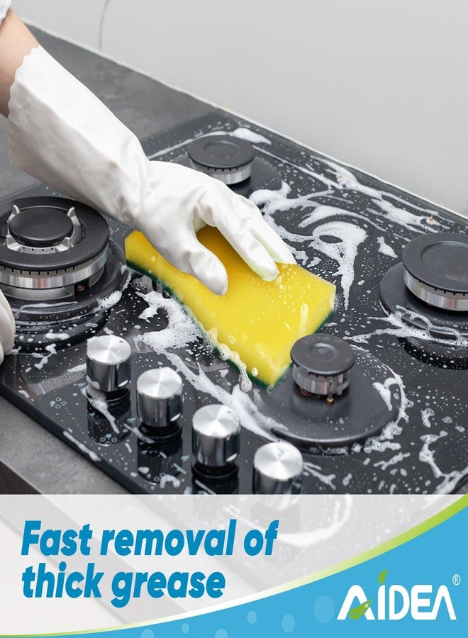 AIDEA Sponges Kitchen, XL Heavy Duty Dish Sponge, Cleaning Dish Scrubber Sponge for Home and Kitchen, Extra Large Cleaning Supplies for Pots, Pans, 6 Pack - Image 4