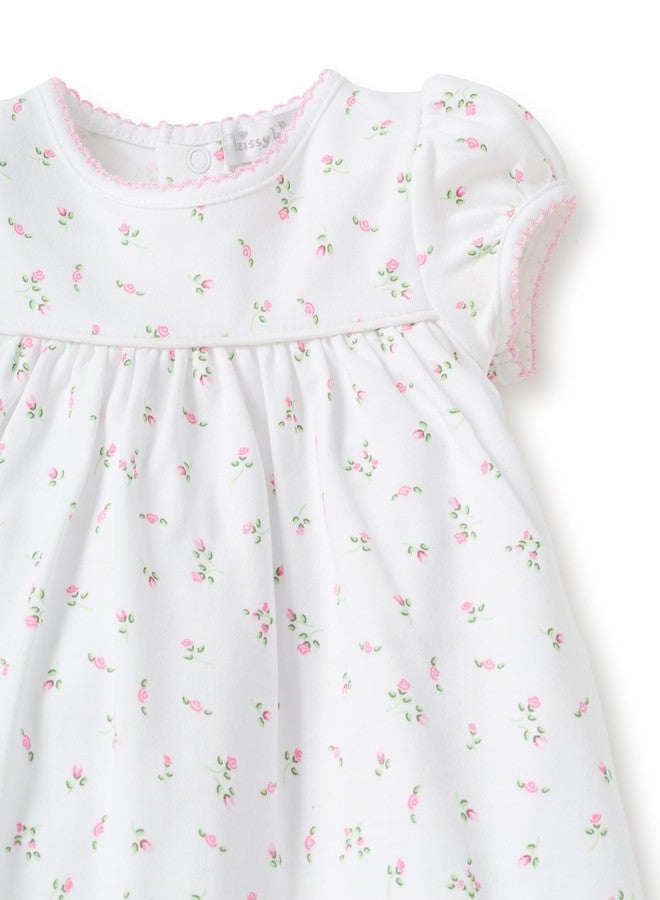 Kissy Kissy Baby Girls Garden Roses Print Dress with Diaper Cover, multi, 3-6 Months - Image 4