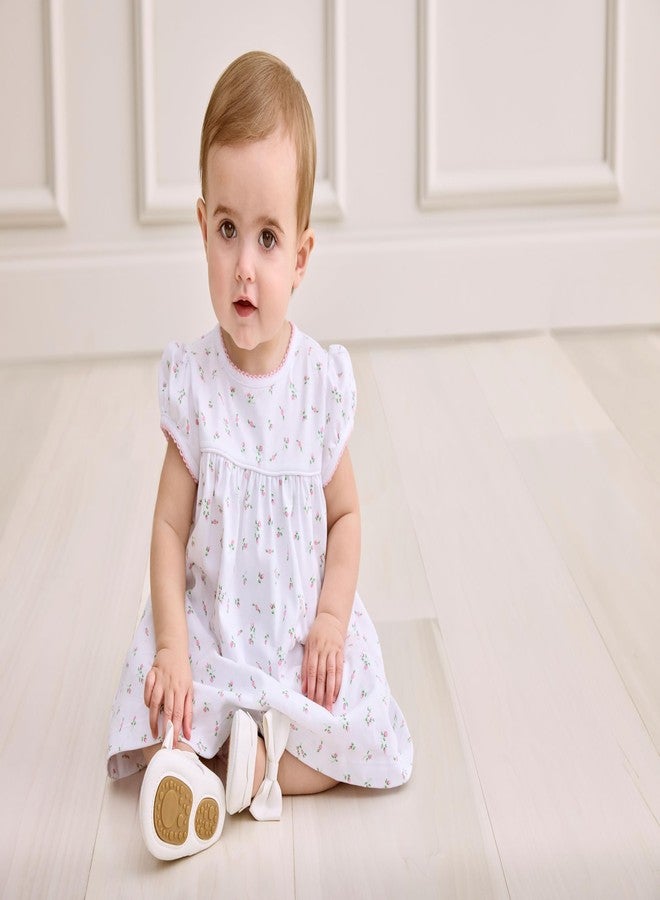 Kissy Kissy Baby Girls Garden Roses Print Dress with Diaper Cover, multi, 3-6 Months - Image 2