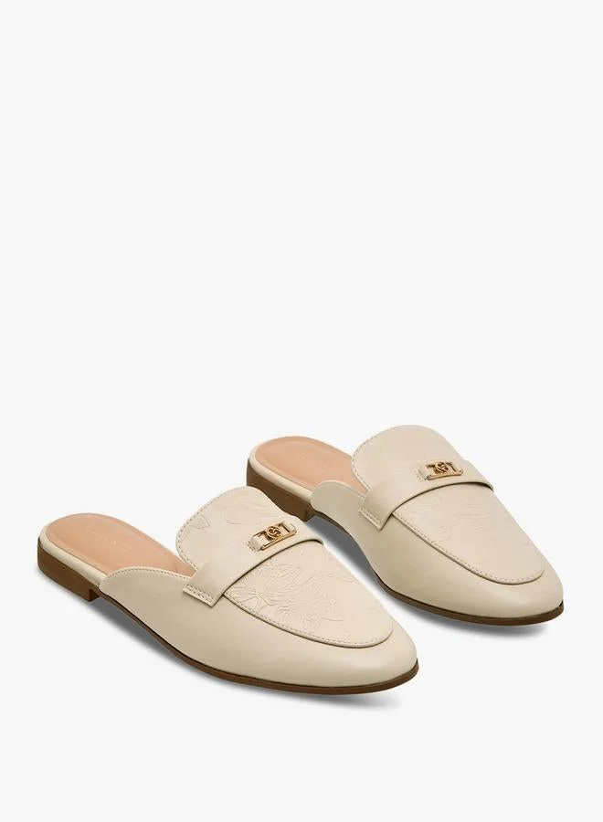 Celeste Women Floral Embossed Mules