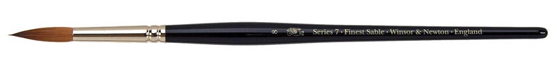 Winsor Newton Winsor & Newton Series 7 Kolinsky Sable Brush, Round SH #8 - Image 1
