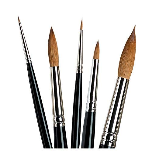 Winsor Newton Winsor & Newton Series 7 Kolinsky Sable Brush, Round SH #8 - Image 4