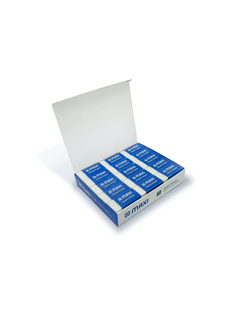 Maxi Classic Dust Free Eraser Medium Box Of 30Pc - Image 2