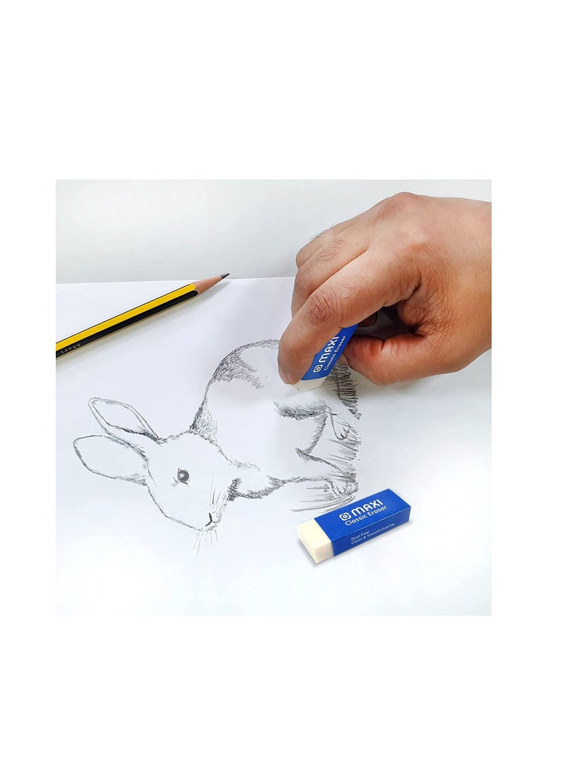 Maxi Classic Dust Free Eraser Medium Box Of 30Pc - Image 4