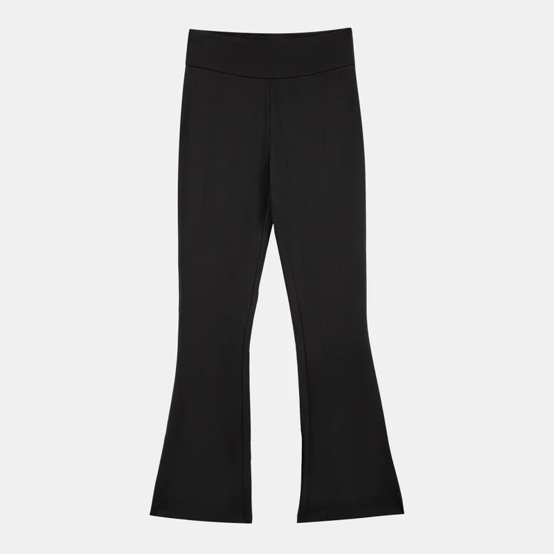 Sun And Sand Sports Black Kids' Flared Leggings  | Best Price UAE