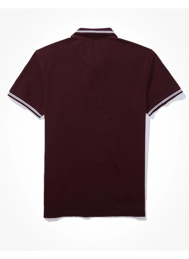 American Eagle AE Pique Polo Shirt  - Image 4
