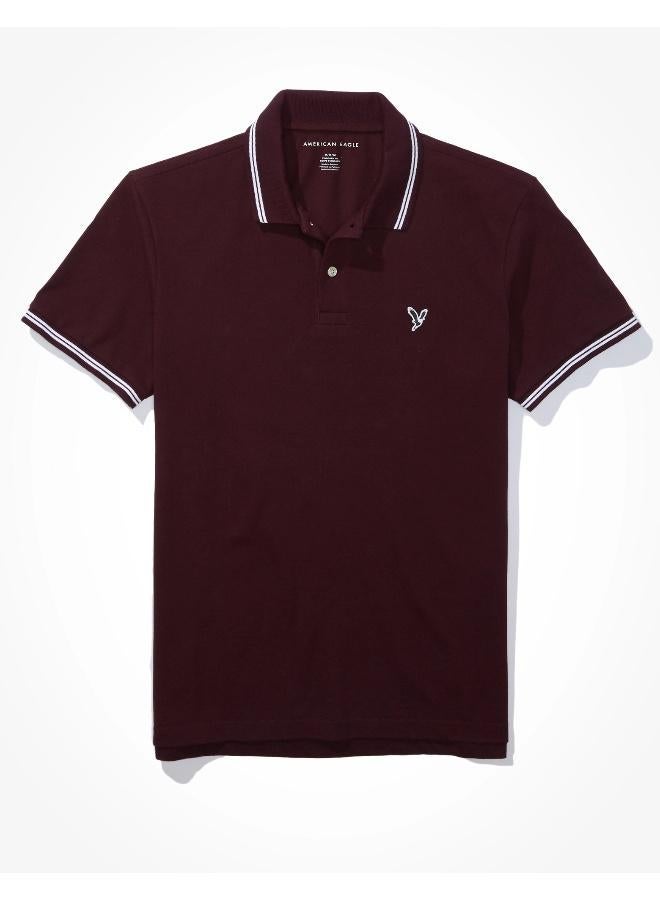 American Eagle AE Pique Polo Shirt - Image 3