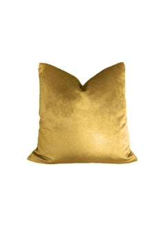 The Bros 2 Luxury Gold Plain Velvet Decorative Cushion Covers - Luxury Super Soft Throw PillowCases for Sofa or bed- Set of 2 - HomeLux  - Image 2
