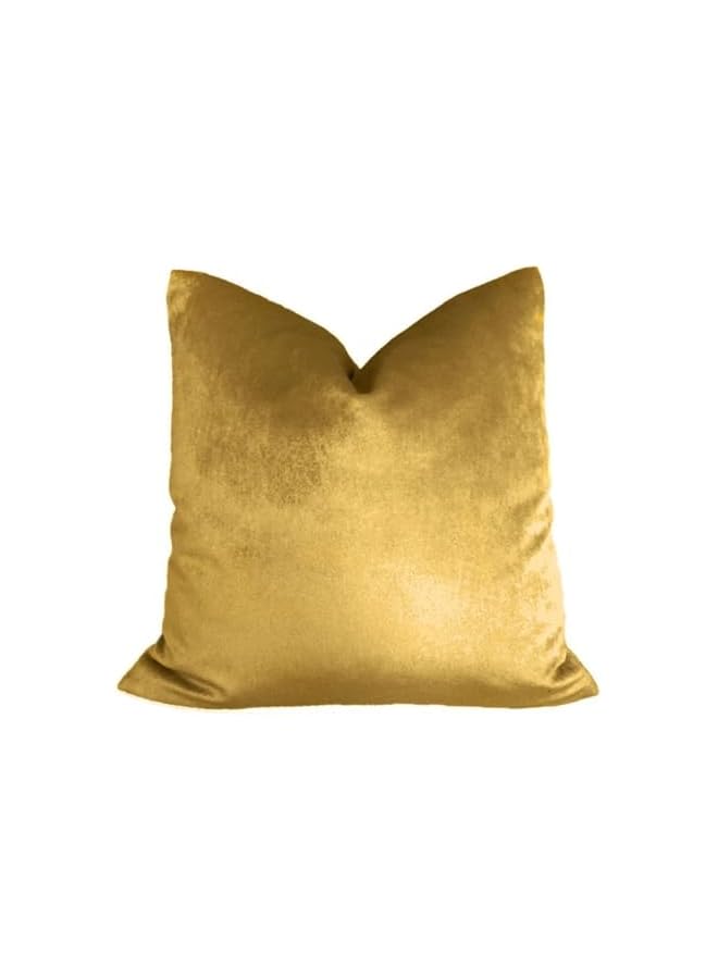 The Bros 2 أغطية وسائد زخرفية من المخمل الذهبي الفاخر - أغطية وسائد ناعمة للغاية للكنبة أو السرير - مجموعة من 2 - هوم لوكس - Image 2