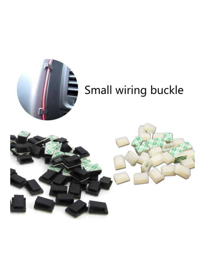 NIBEMINENT 40-Piece Car Cable Tie Self Adhesive Clips Set - Image 3