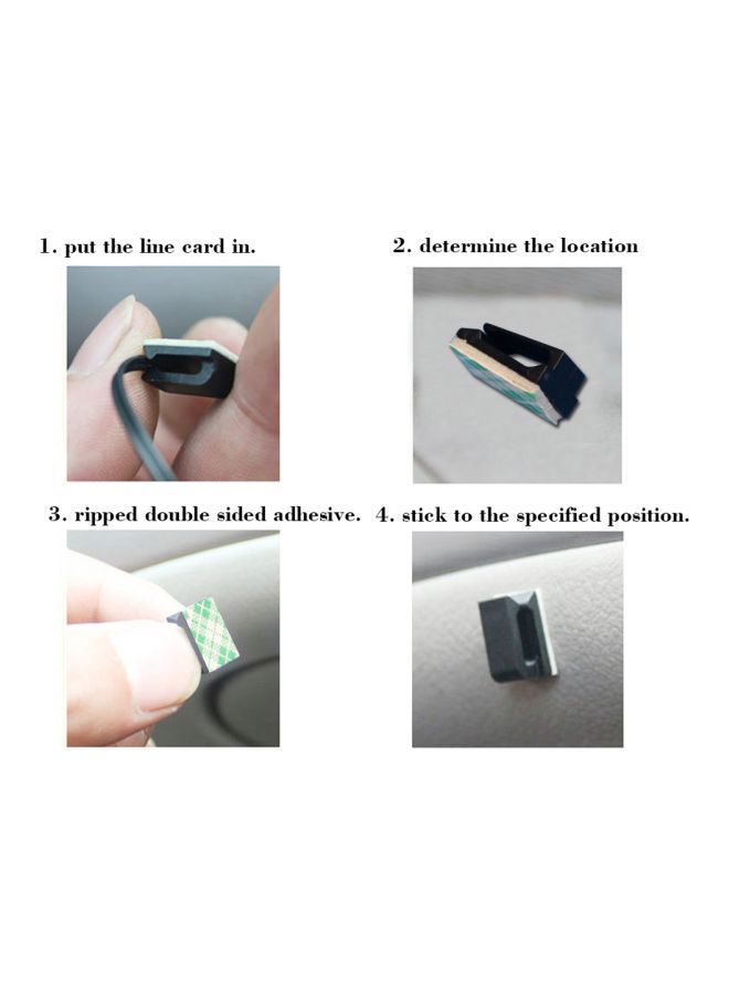 NIBEMINENT 40-Piece Car Cable Tie Self Adhesive Clips Set - Image 5