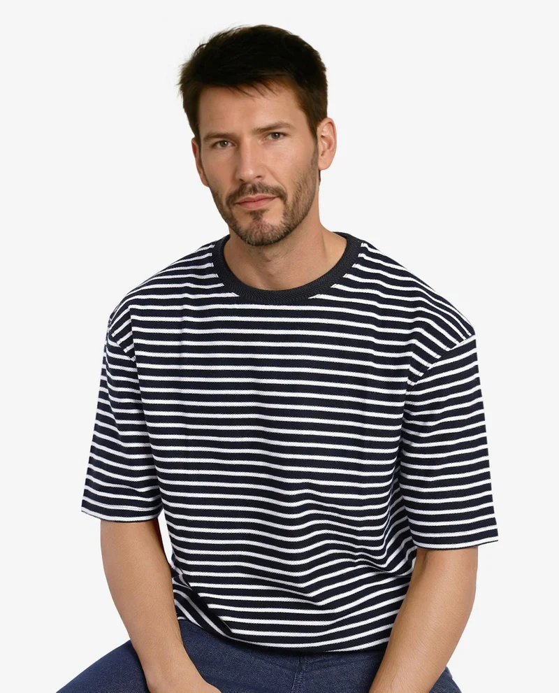 Rare Rabbit Men's Narrow Stripe T-Shirt