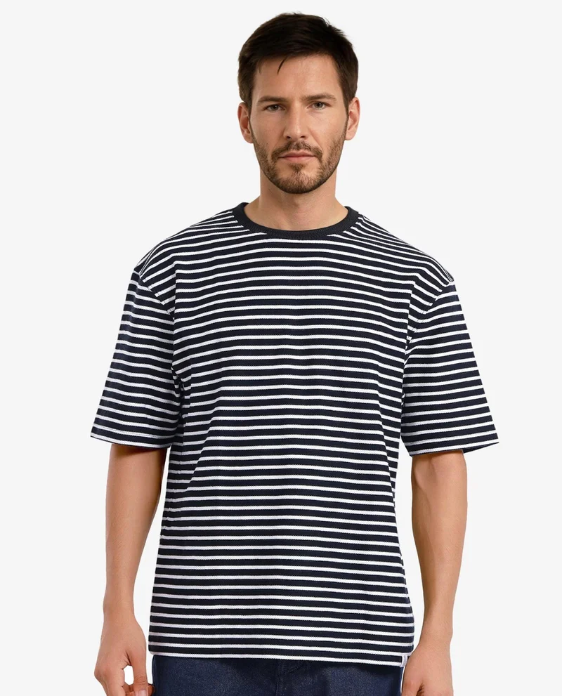 Rare Rabbit Men's Narrow Stripe T-Shirt
