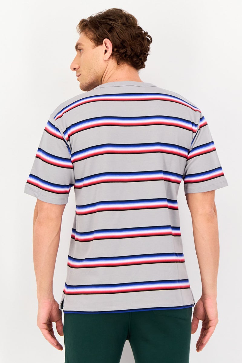 Champion Men Sportswear Fit Stripe Short Sleeve Outdoor T-Shirt, Multicolor - Image 3