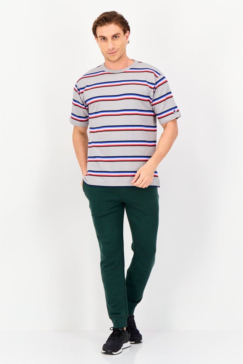 Champion Men Sportswear Fit Stripe Short Sleeve Outdoor T-Shirt, Multicolor - Image 4