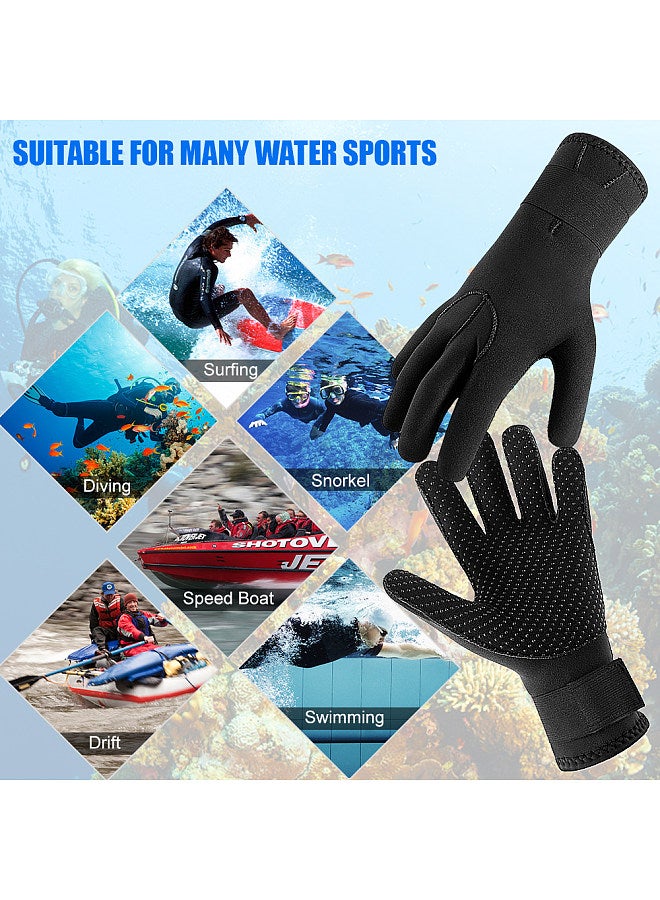 Generic 3MM Neoprene Wetsuit Gloves Warm Scuba Diving Gloves Winter Surfing Gloves Thermal Anti Slip Gloves for Spearfishing Swimming Rafting Kayaking Paddling  - Image 3